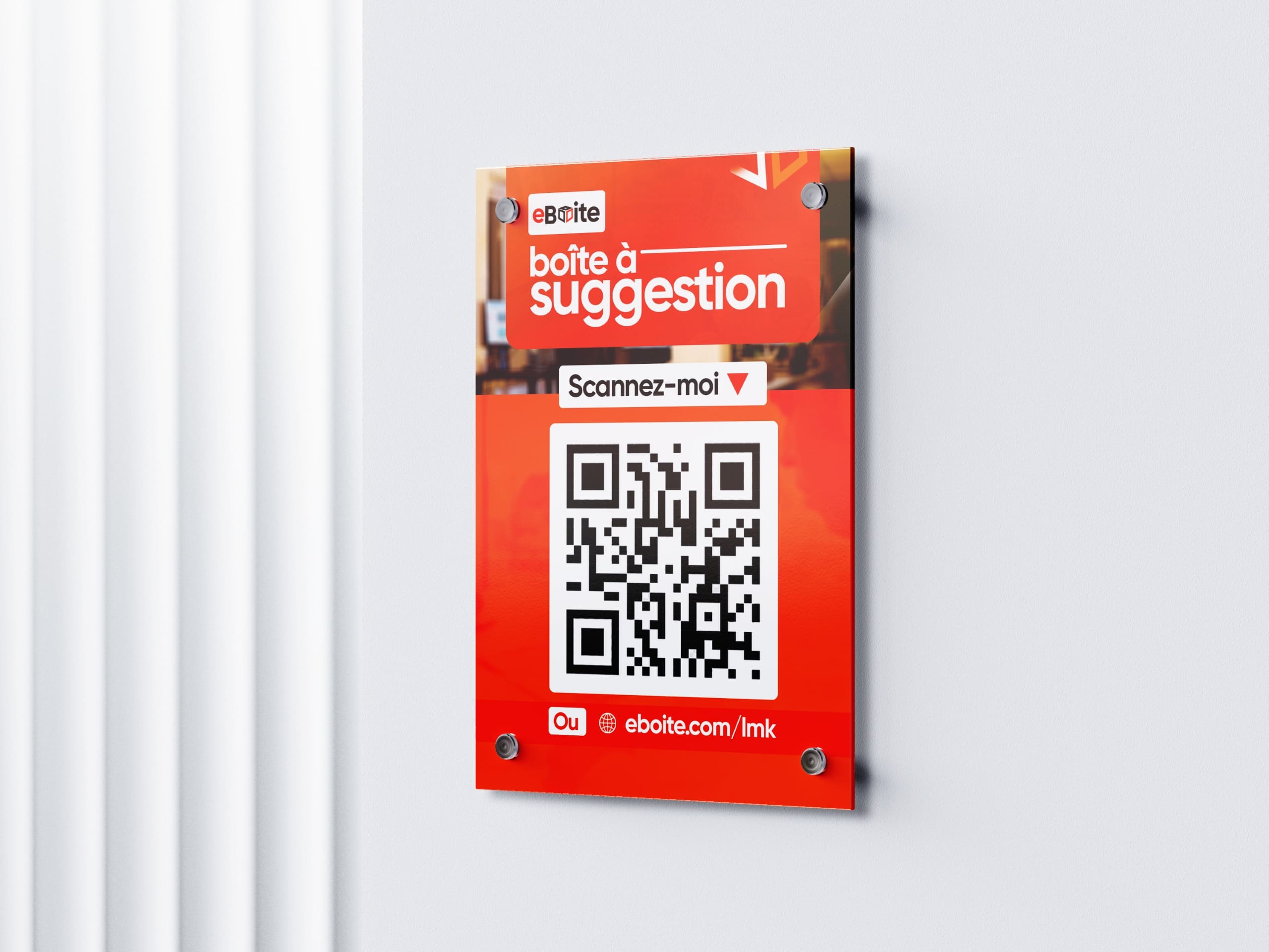 Affiche avec QR code
